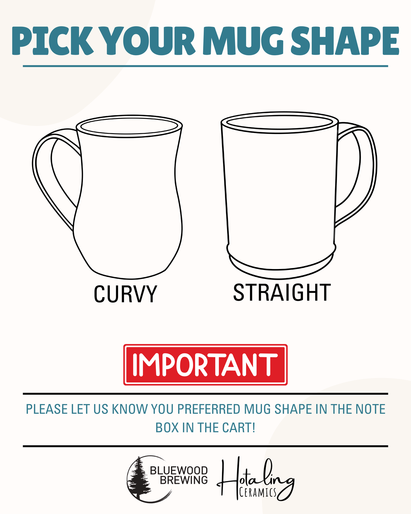 A Pottery Workshop 4/24 - Glaze Your Own Mug *please fully read description*