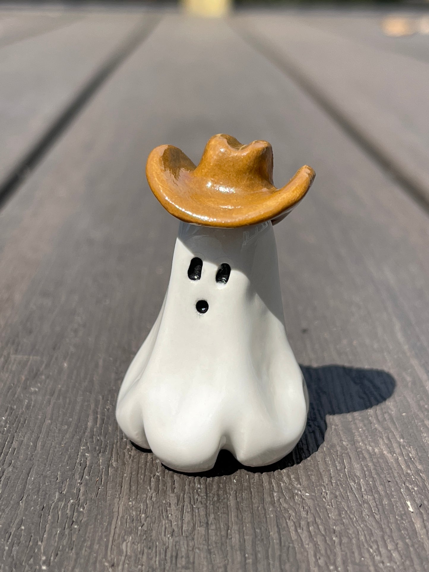 Pre Order- Cowboy Ghost Buddy with Shiny Light Brown Hat