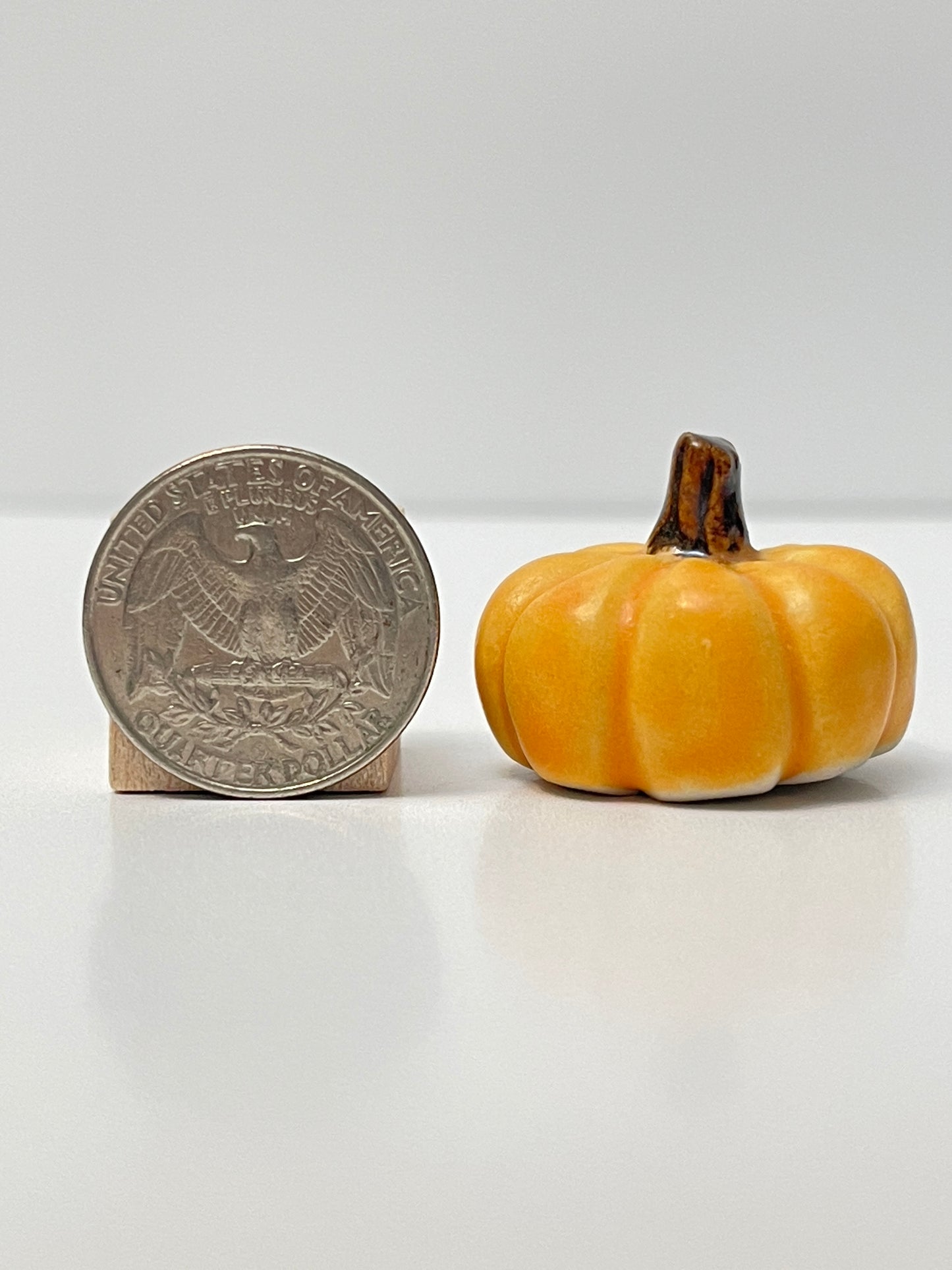 Mini Pumpkin - Matte Orange - Squished
