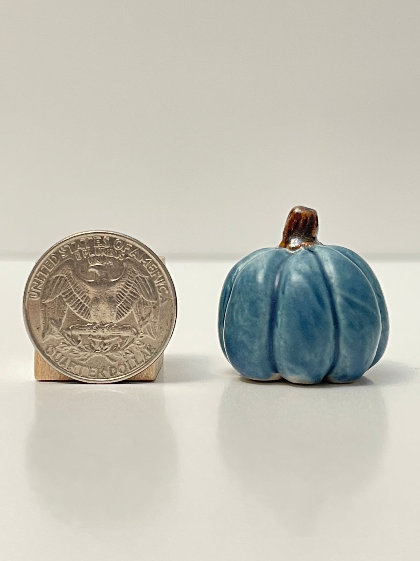 Mini Pumpkin - Matte Blue - Round
