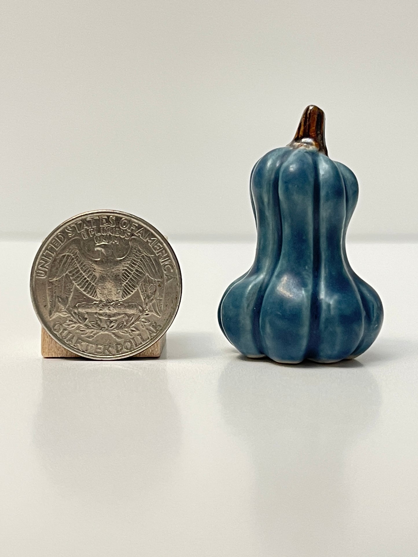 Mini Pumpkin - Matte Blue - Gourd