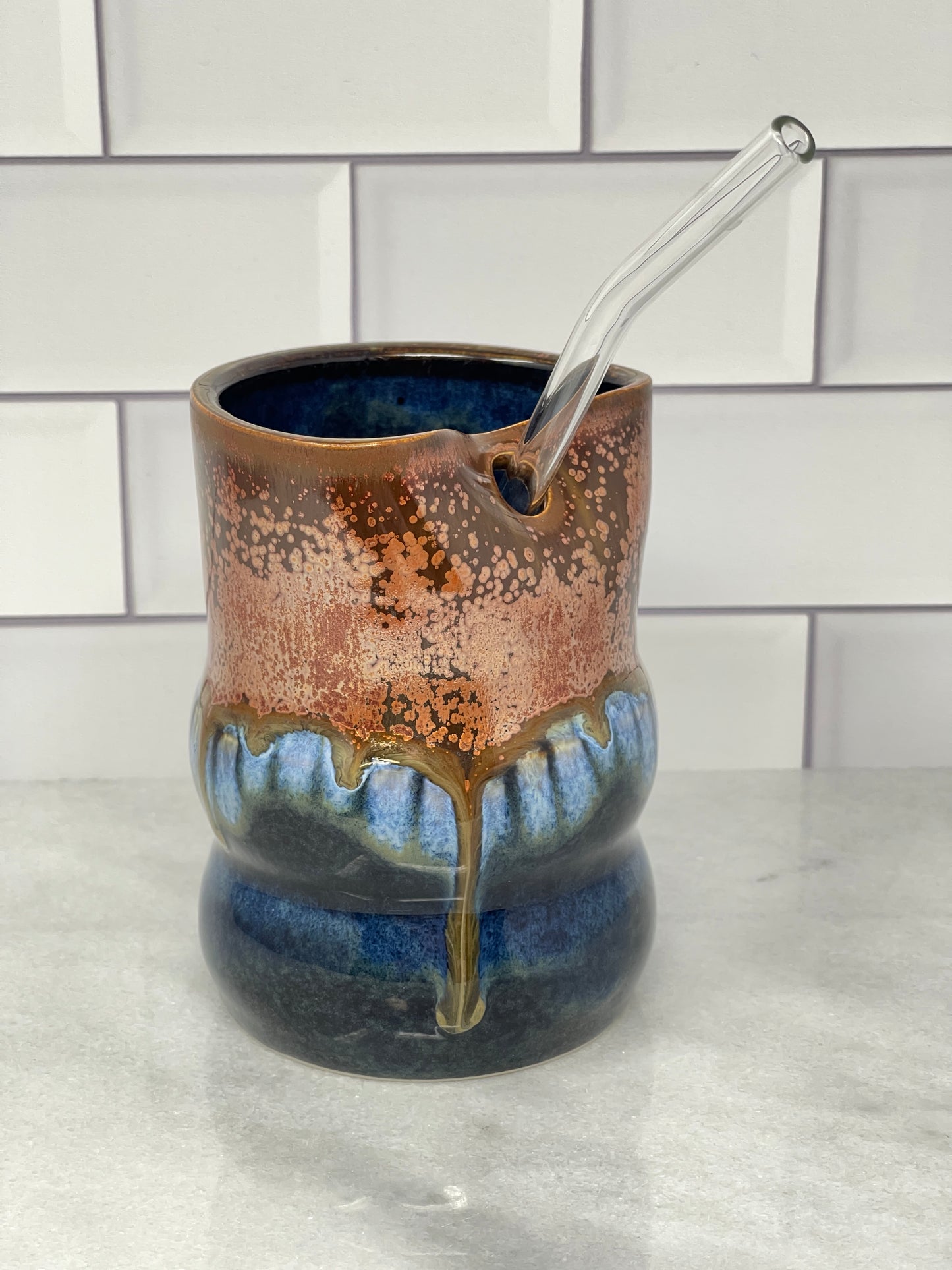 12oz Tumbler with Glass Straw