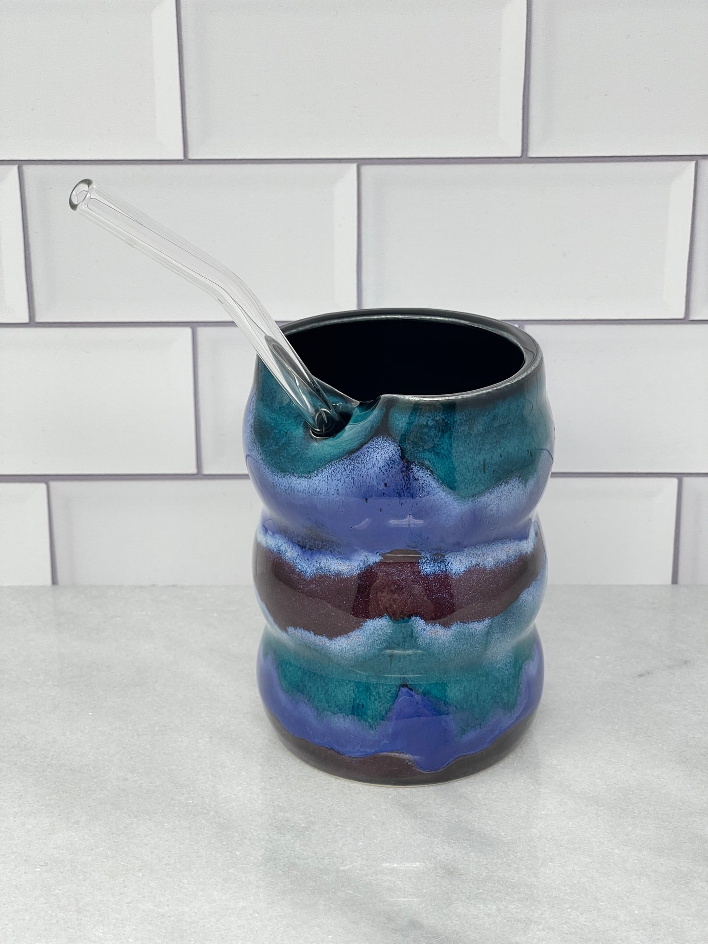 10oz Tumbler with Glass Straw