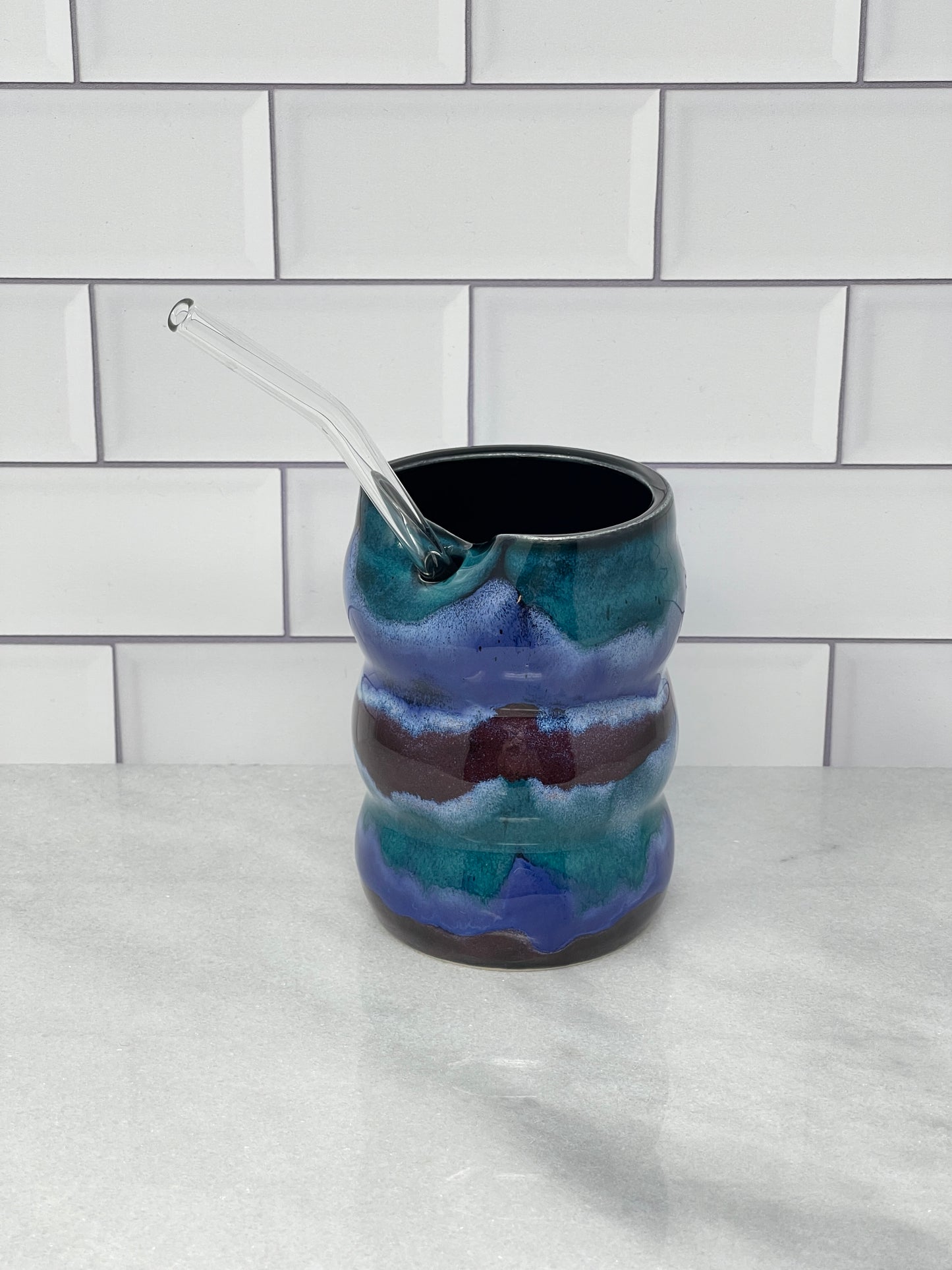 10oz Tumbler with Glass Straw