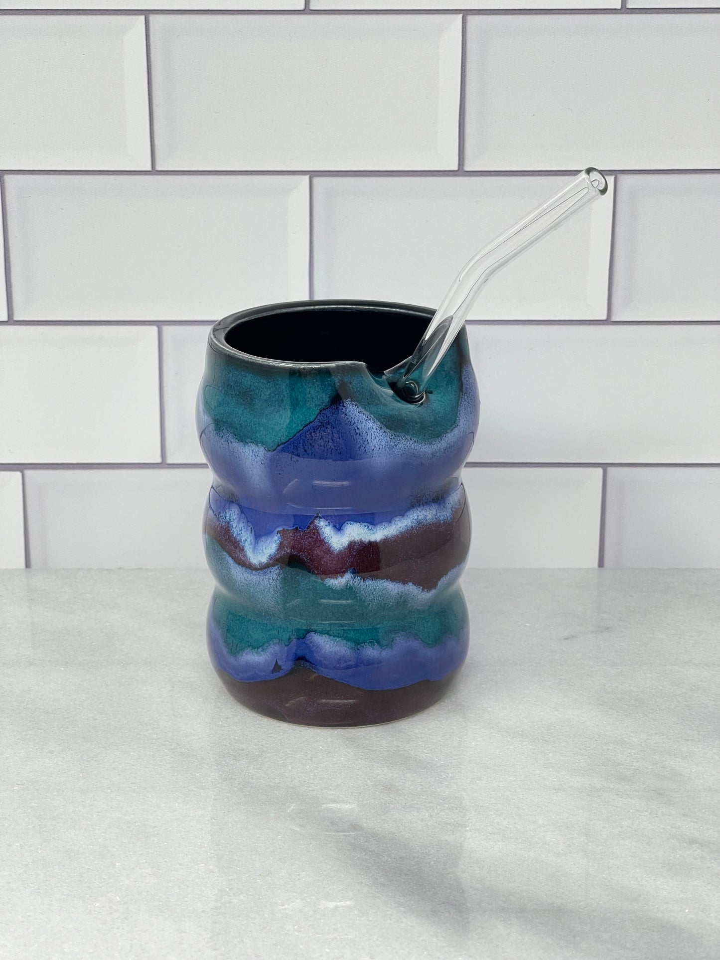 10oz Tumbler with Glass Straw