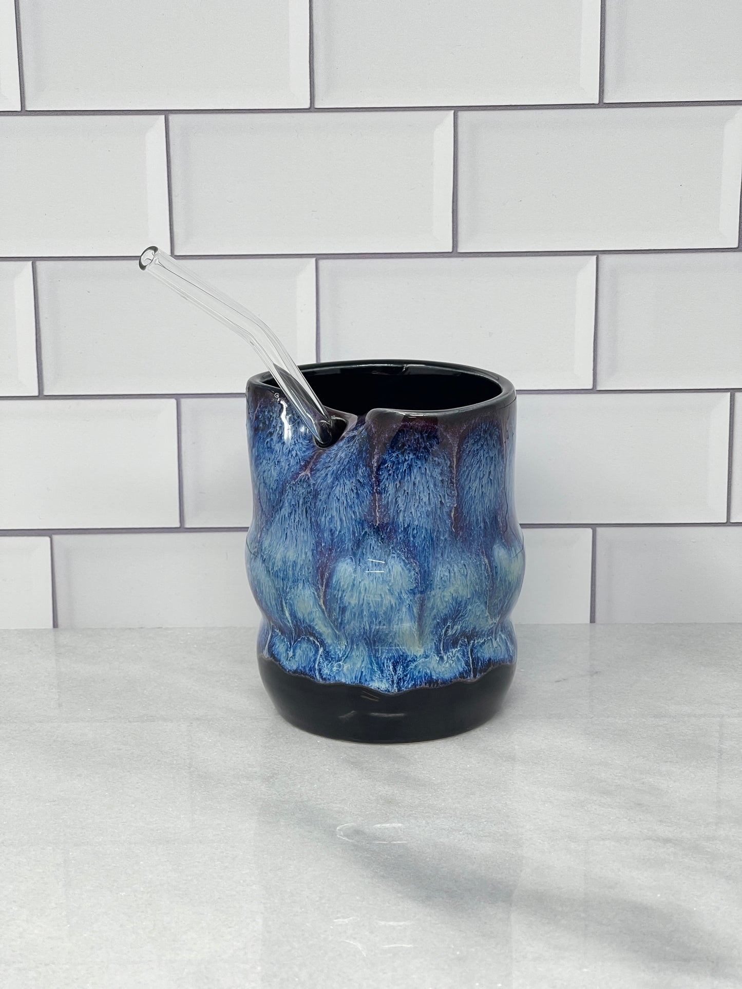 13oz Tumbler with Glass Straw