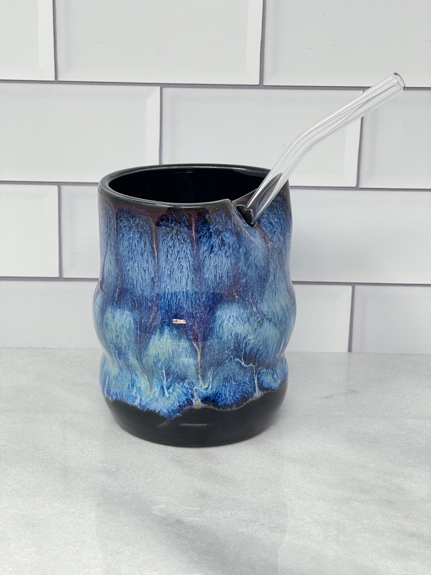 13oz Tumbler with Glass Straw