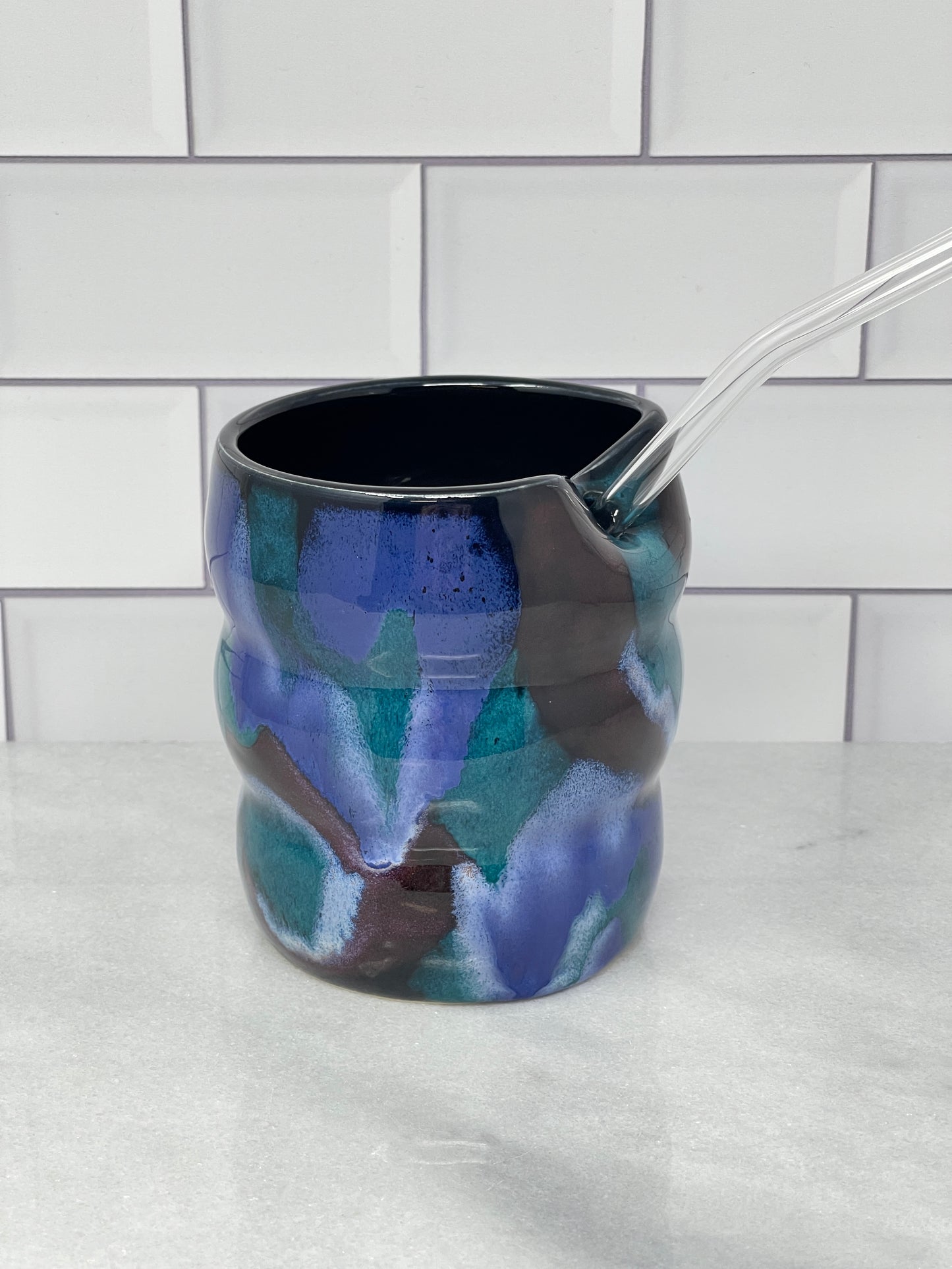13oz Tumbler with Glass Straw