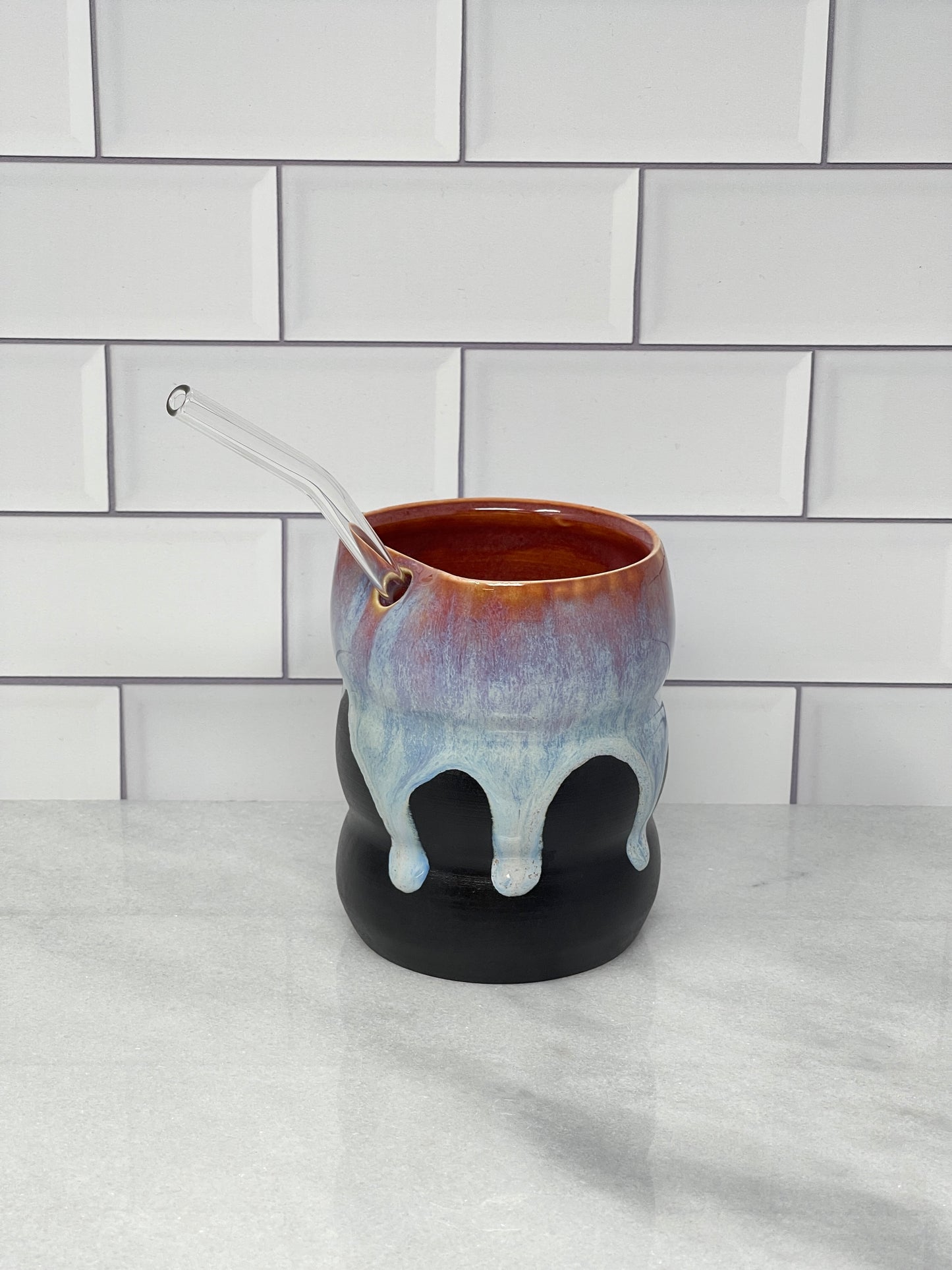 13oz Tumbler with Glass Straw