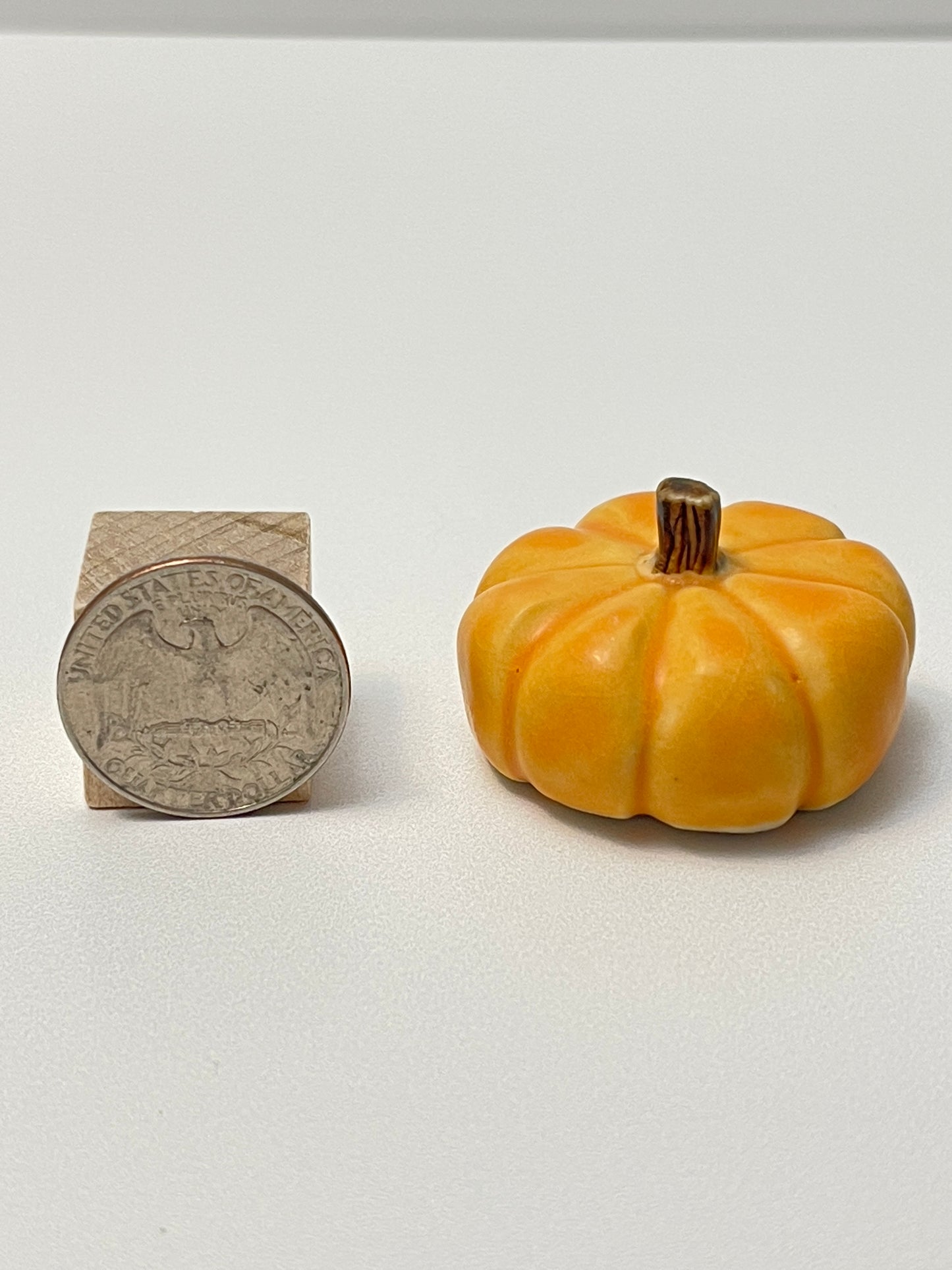 Small Pumpkin - Matte Orange -Squished
