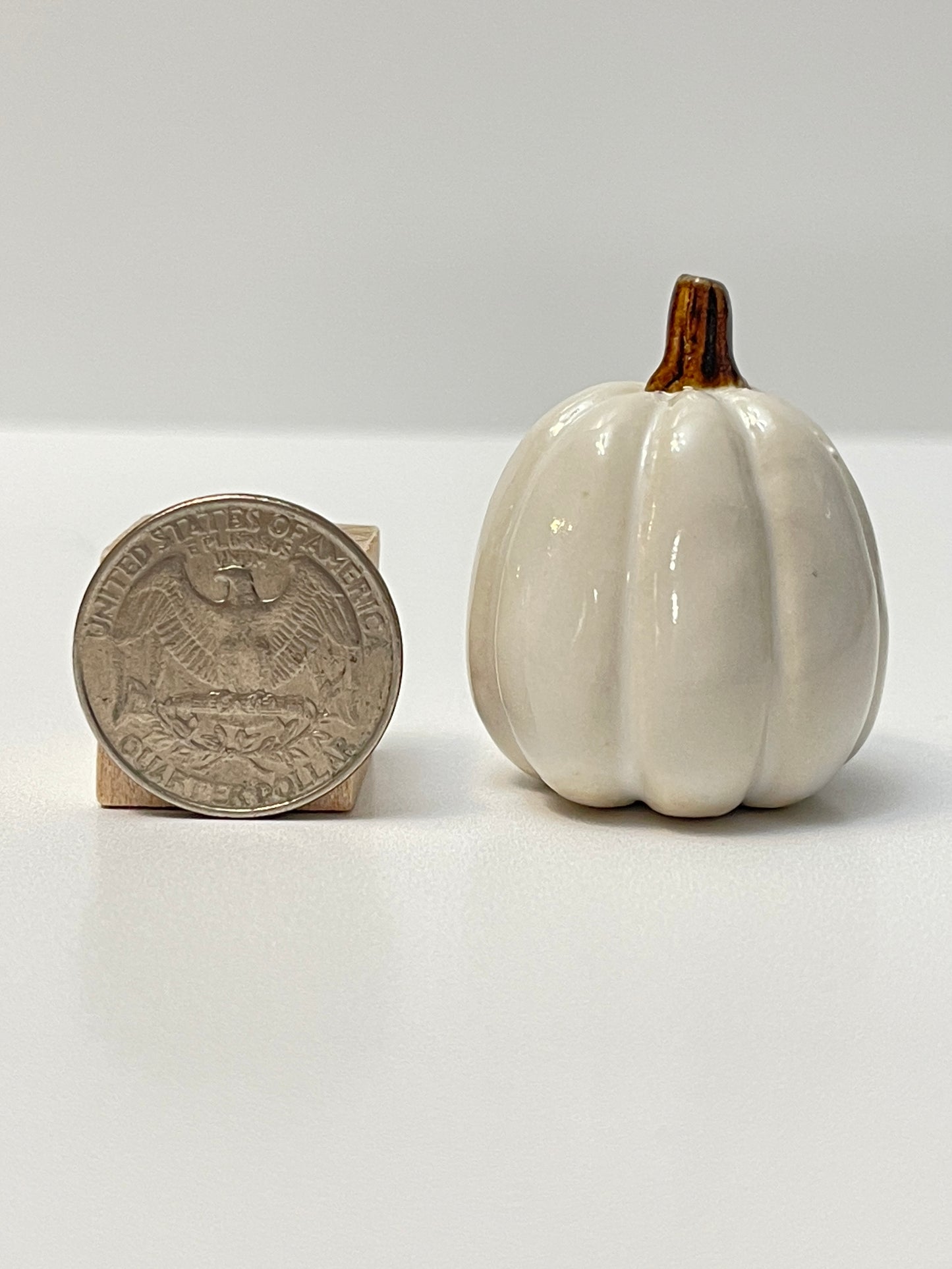 Small Pumpkin - White - Tall