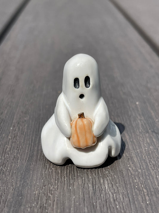 Pre Order- Holding Pumpkin Ghost Buddy