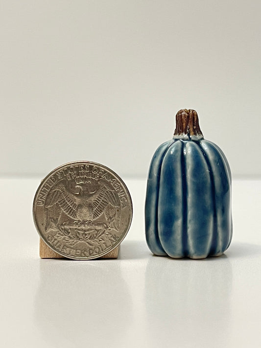 Mini Pumpkin - Shiny Blue - Tall