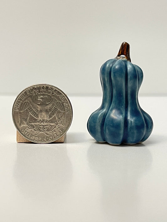 Mini Pumpkin - Matte Blue - Gourd