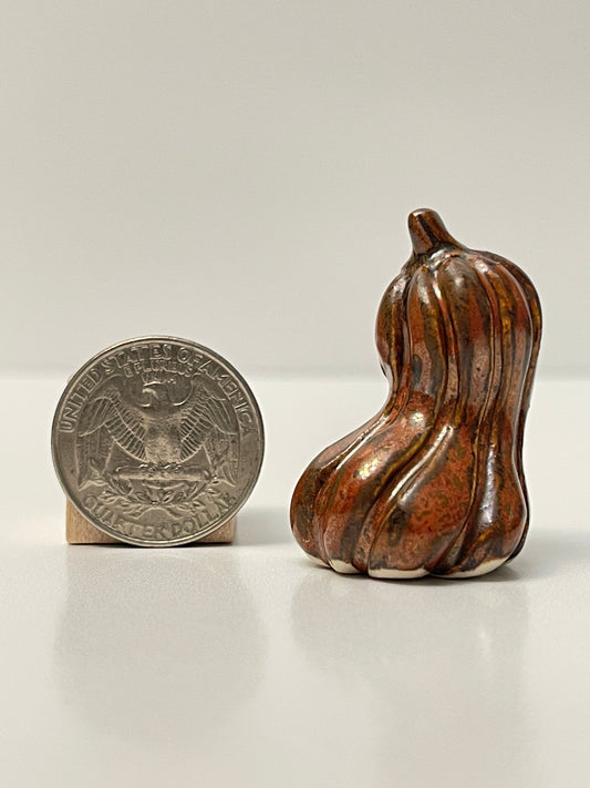 Mini Pumpkin - Copper - Oblong Gourd