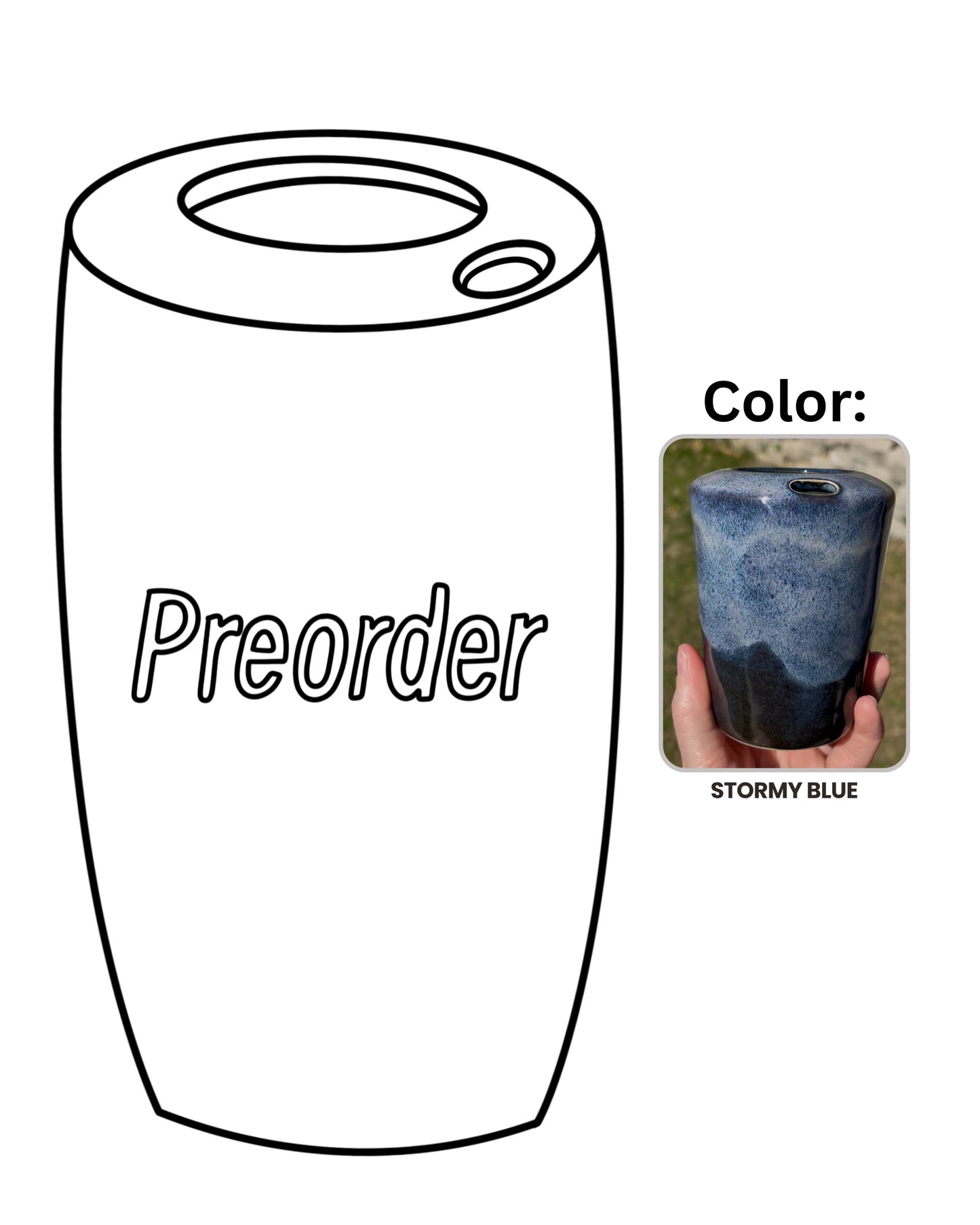 Adult Sippy / Travel Cup Preorder (Color- Stormy Blue)