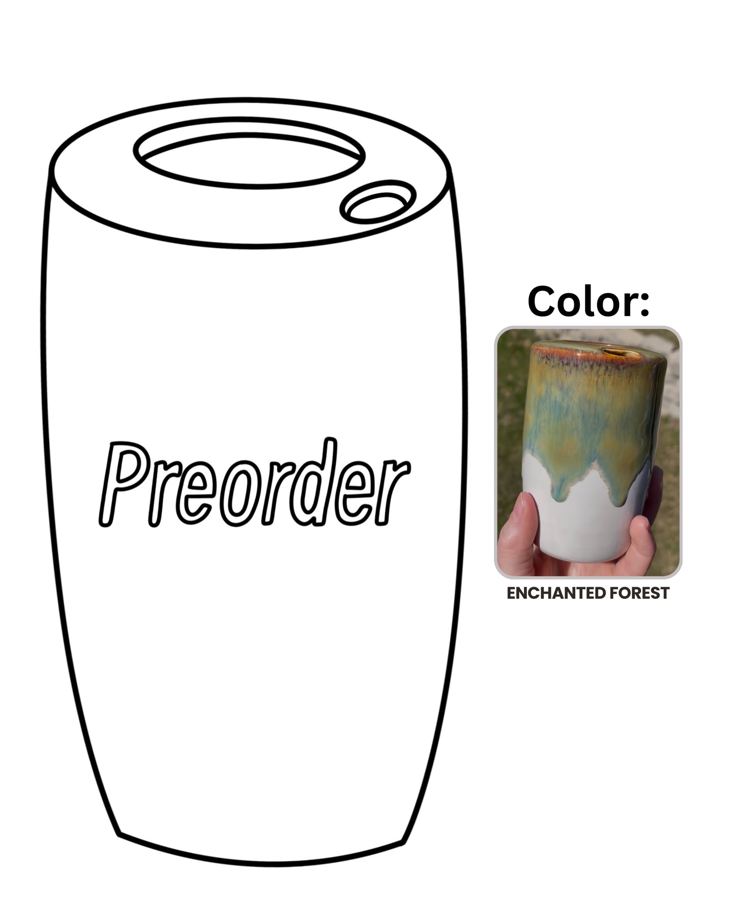 Adult Sippy / Travel Cup Preorder (Color- Enchanted Forest)