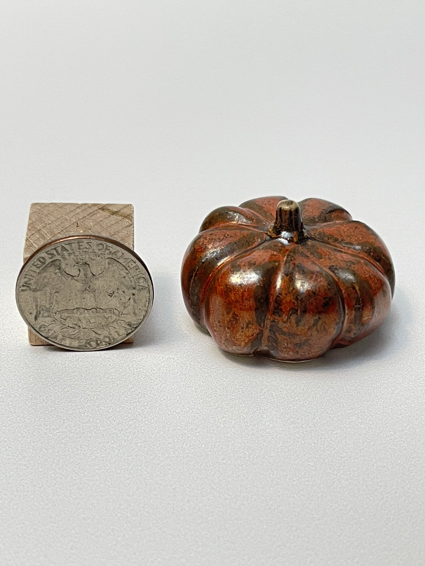 Small Pumpkin - Copper - Squished
