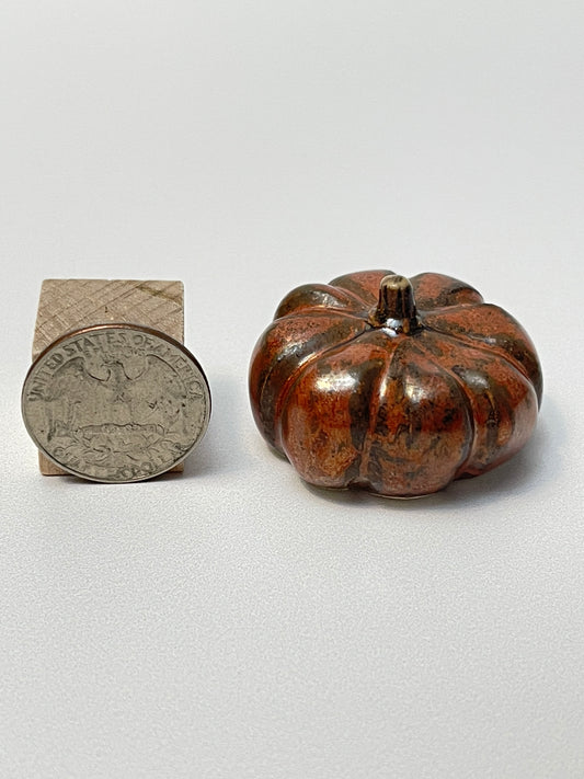 Small Pumpkin - Copper - Squished