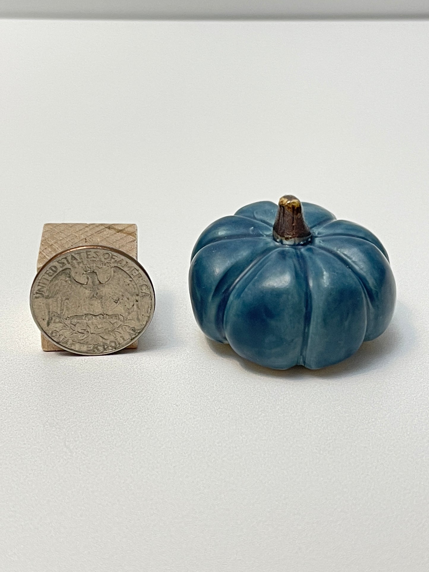 Small Pumpkin - Matte Blue - Squished