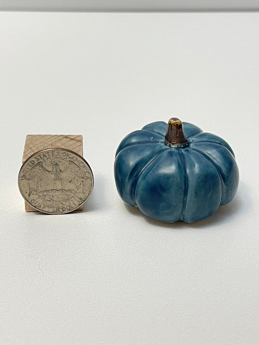 Small Pumpkin - Matte Blue - Squished