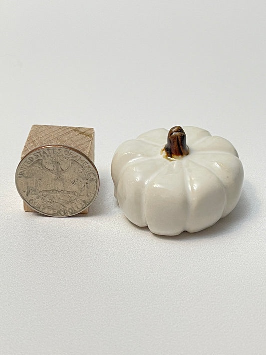 Small Pumpkin - White - Squished
