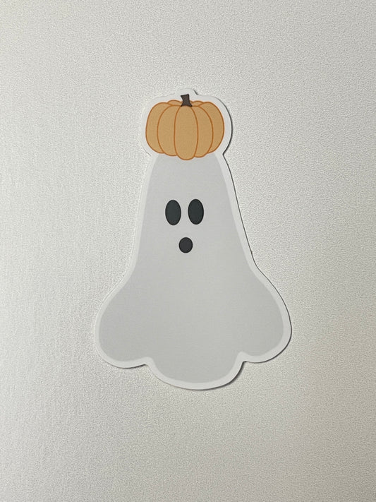 Ghost Sticker - Pumpkin Hat