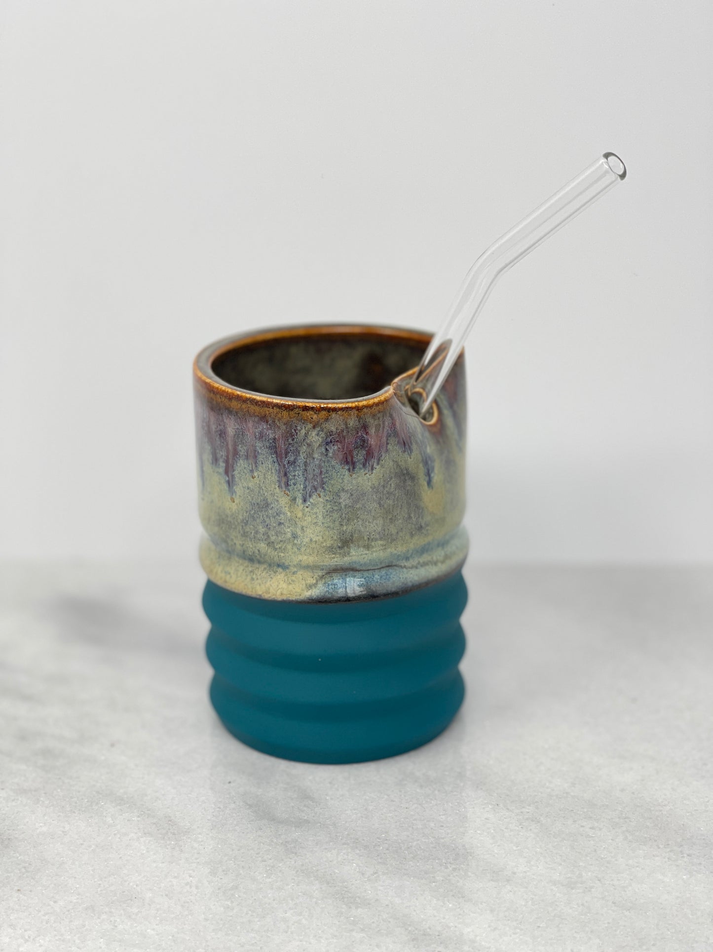 9oz Tumbler with Glass Straw