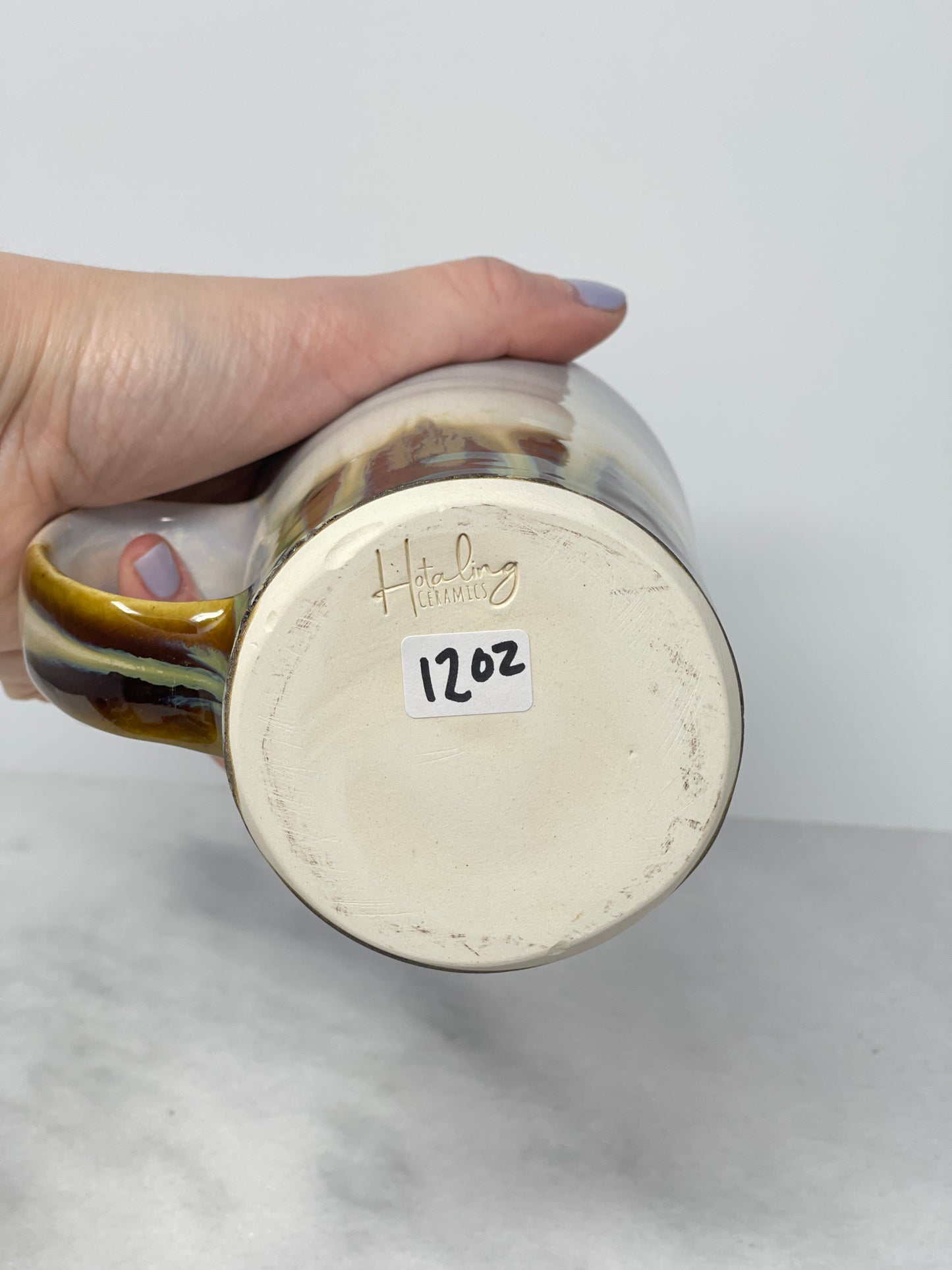 12oz Right Handed Tumbler Glass Straw