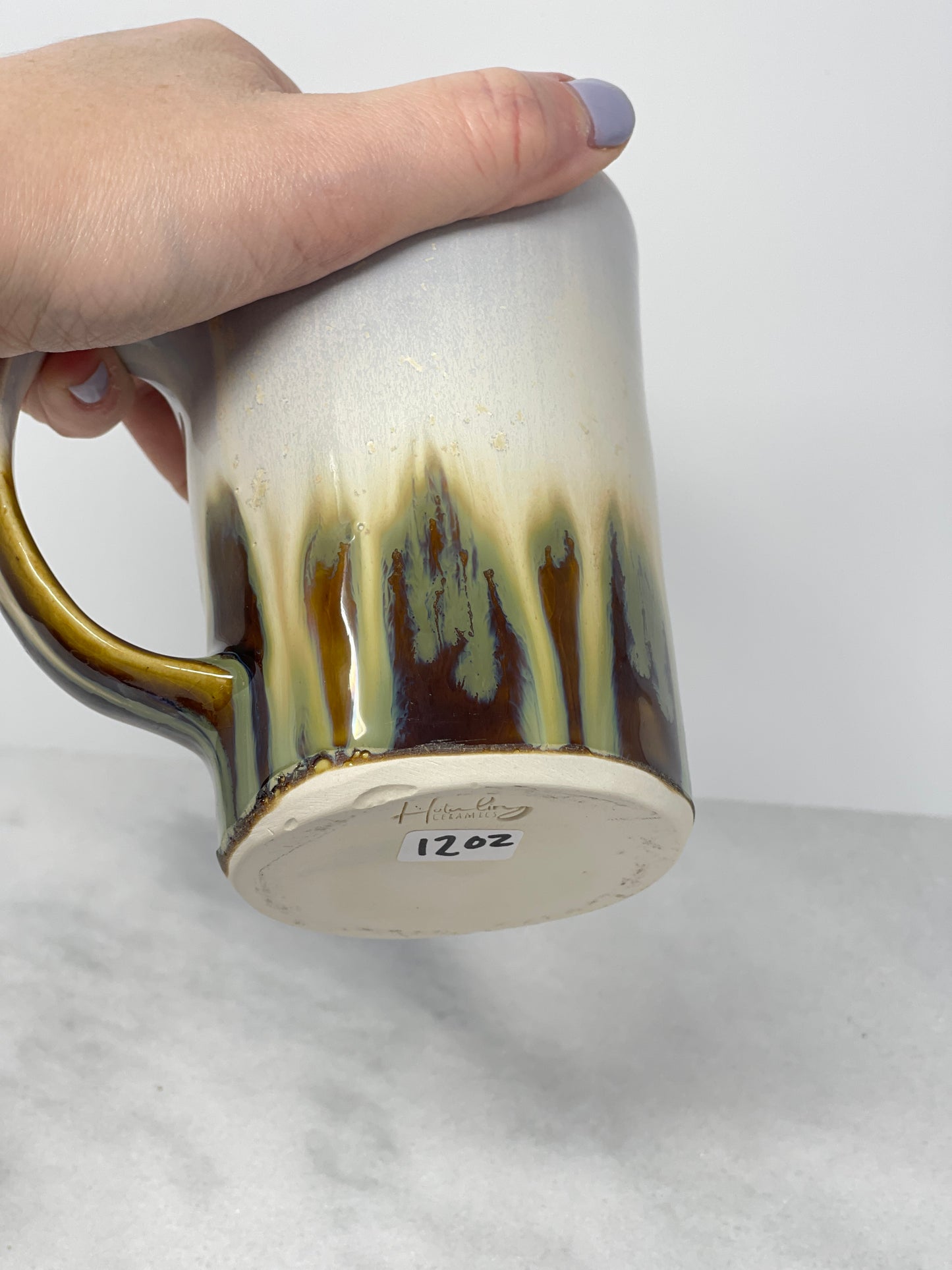 12oz Right Handed Tumbler Glass Straw