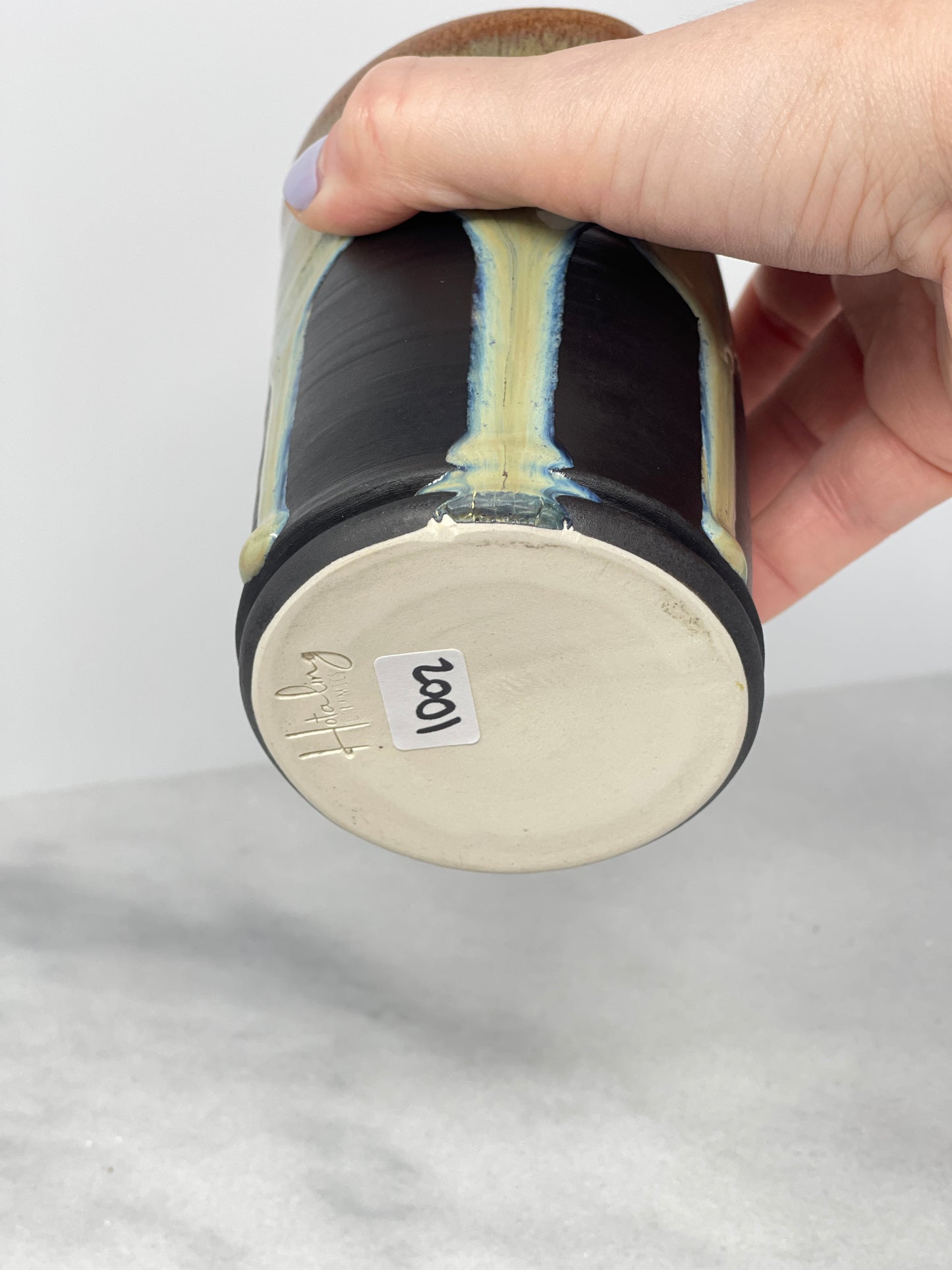 10oz Right Handed Tumbler Glass Straw